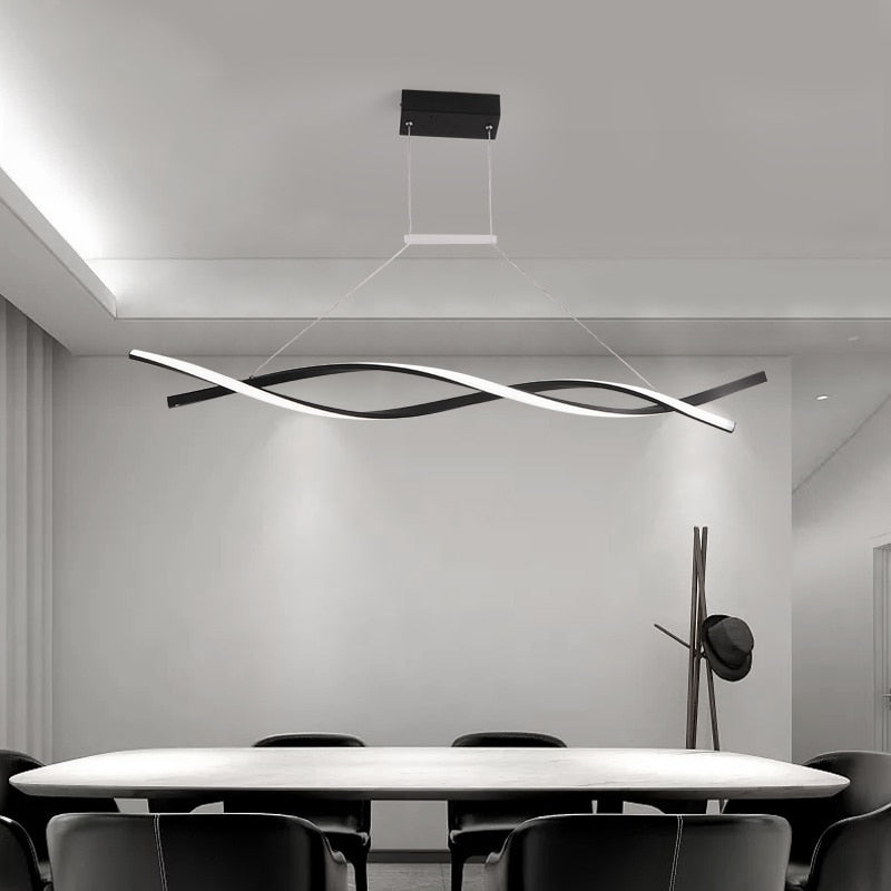 Modern Pendant for Office Dining room Kitchen Aluminum wave Yak8 - Special name for specially curated products for you